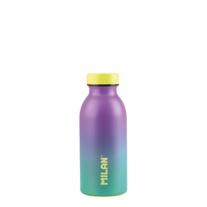 BOTELLA ISOTERMICA SUNSET CAPACIDAD 350ML TURQUESA-LILA | MILAN DISEÑO | 1 UNIDAD | 8411574092650