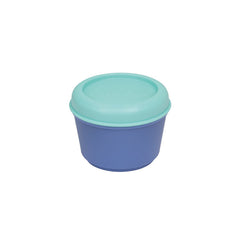 RECIPIENTE ALIMENTOS HERMETICO REDONDO 0,25L AZUL-TURQUESA | MILAN DISEÑO | 1 UNIDAD | 8411574099710