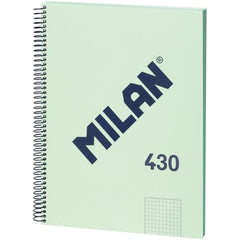Bloc Espiral Estándar Liso 90g | Milan | Cartón | Formato Estándar | Pack 3 Unidades