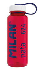 BOTELLA TRITAN 0 65 L MILAN NATA 624 ROSA TRANSPARENTE | MILAN DISEÑO | 1 UNIDAD | 8411574106395
