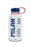 BOTELLA TRITAN 1 L MILAN NATA 624 TRANSPARENTE | MILAN DISEÑO | 1 UNIDAD | 8411574106401