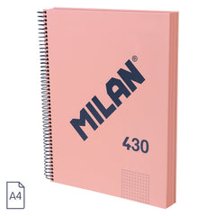Bloc Espiral Estándar Liso 90g | Milan | Cartón | Formato Estándar | Pack 3 Unidades