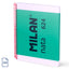 Bloc Espiral A4 Milan Tapa Dura Cuadros 5x5 80H Nata Verde