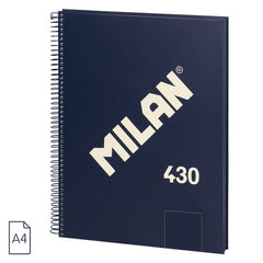 Bloc Espiral Estándar Liso 90g | Milan | Cartón | Formato Estándar | Pack 3 Unidades