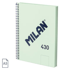 Bloc Espiral Estándar Liso 90g | Milan | Cartón | Formato Estándar | Pack 3 Unidades