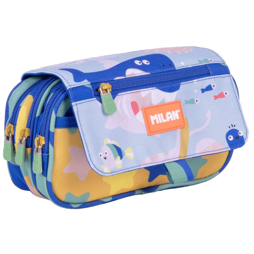 ESTUCHE 4 CREMALLERAS SOLAPA SERIE ESPECIAL BLUE ODYSSEY | MILAN DISEÑO