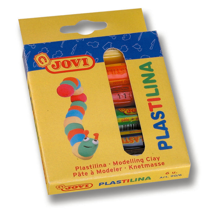 PLASTILINA JOVI 90 6 COLORES SURTIDOS | 1 UNIDADES | (JOVI)