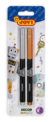 Rotulador Jovidecor Metalic Oro Plata Blister 2 Unidades | Jovi | Pack 1 Unidades