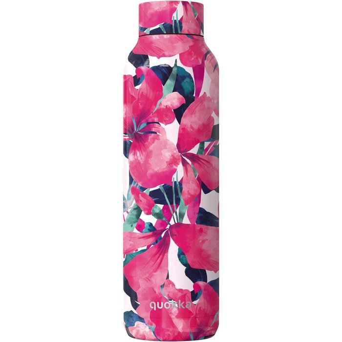 BOTELLA TERMO ACERO INOXIDABLE 850 ML FLORES ROSAS QUOKKA | QUOKKA | 1 UNIDAD | 8412497401949