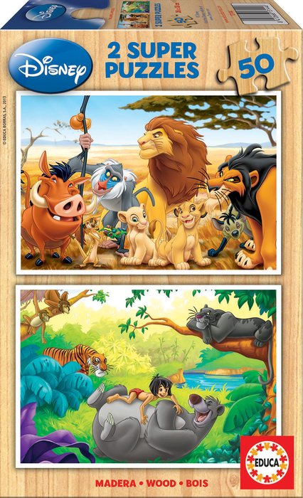 PUZZLE 2X50 PIEZAS ANIMAL FRIENDS | EDUCA-BORRAS | 1 UNIDAD | 8412668131446