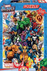 PUZZLE EDUCA 500 PIEZAS HEROES MARVEL | EDUCA-BORRAS | 1 UNIDAD | 8412668155602