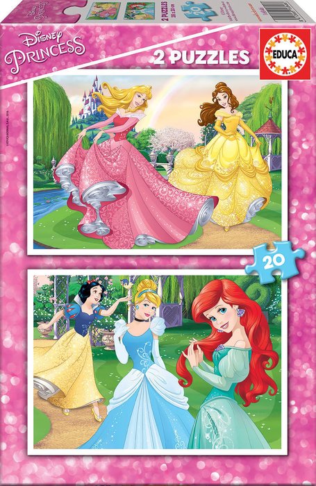 PUZZLE 2X20 PIEZAS PRINCESAS DISNEY | EDUCA-BORRAS | 1 UNIDAD | 8412668168466