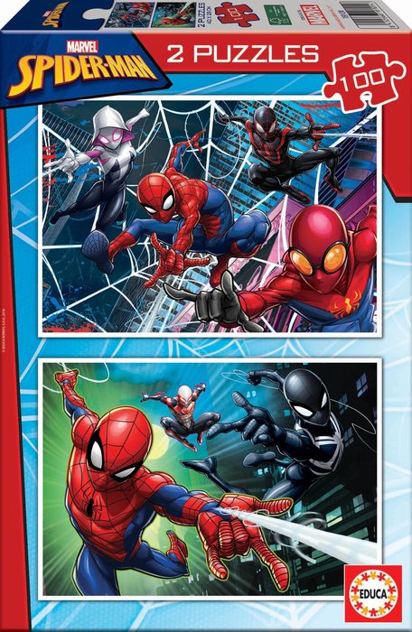 PUZZLE 2X100 PIEZAS SPIDER-MAN | EDUCA-BORRAS | 1 UNIDAD | 8412668181014