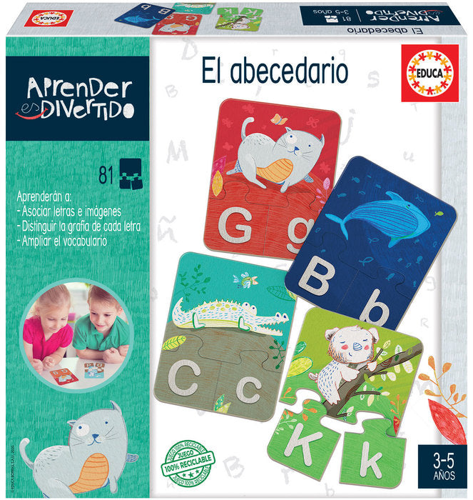 PUZZLE EDUCA EL ABECEDARIO 40 PIEZAS | EDUCA-BORRAS | 1 UNIDAD | 8412668186965