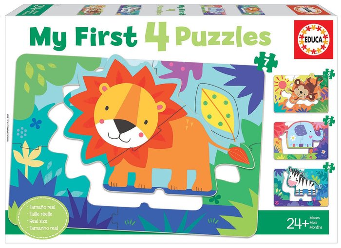 PUZZLE EDUCA PROGRESIVO ANIMALES DE LA SELVA MY FIRST PUZZL | EDUCA-BORRAS | 1 UNIDAD | 8412668188976