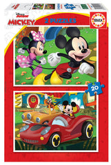PUZZLE EDUCA 2X20 MICKEY MOUSE FUN HOUSE | EDUCA-BORRAS | 1 UNIDAD | 8412668193116