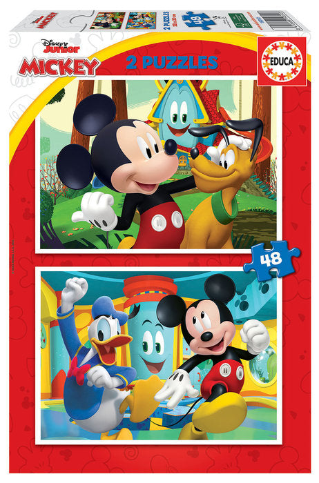 PUZZLE EDUCA 2X48 MICKEY MOUSE FUN HOUSE | EDUCA-BORRAS | 1 UNIDAD | 8412668193123