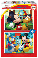 PUZZLE EDUCA 2X48 MICKEY MOUSE FUN HOUSE | EDUCA-BORRAS | 1 UNIDAD | 8412668193123