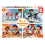 Puzzle Multi 4 a la Playa 20 40 60 80 Piezas Educa Borras