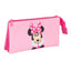 ESTUCHE PORTATODO TRIPLE MINNIE MOUSE | SAFTA PE