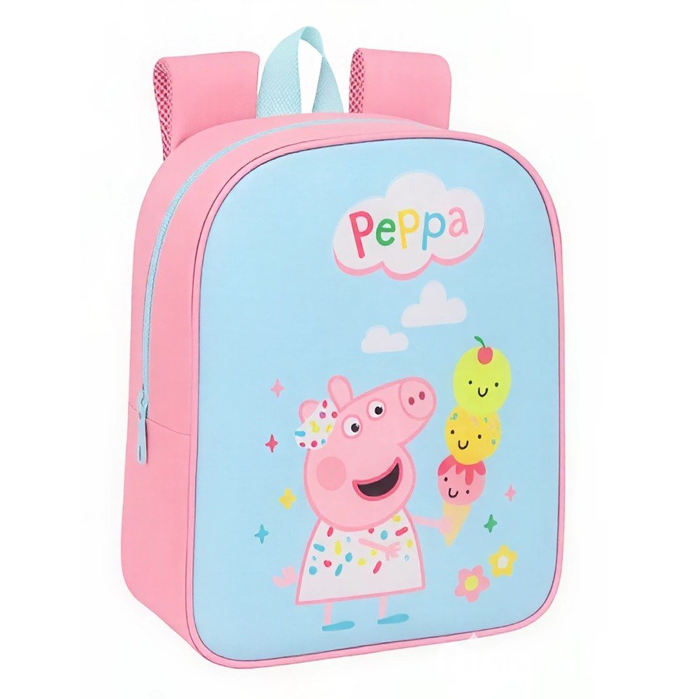 MOCHILA DE GUARDERIA ADAPTABLE A CARRO PEPPA PIG | SAFTA PE