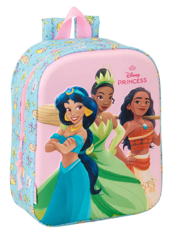 MOCHILA GUARDERIA 3D 27CM PRINCESAS DISNEY | SAFTA, S,A,