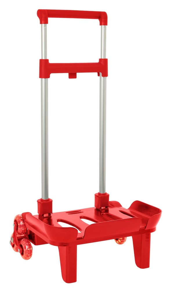 CARRO PORTAMOCHILAS PLEGAB, TRIPLE RUEDA ROJO | SAFTA, S,A,