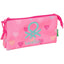 Portatodo Triple Benetton Heart SAFTA 22 x 12 cm Rosa