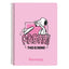 Libreta Cuarto Tapas Duras 80 H. Snoopy Marca Safta