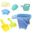 Cubo Plegable Color Beach Tiburon con Accesorios Marca Colorbaby