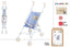 Sillita muñecas paraguas Nature Blue Marca ColorBaby