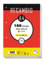 RECAMBIO A4 100H 90GR HORIZONTAL 4 TALADROS | 1 UNIDADES | (PACSA)