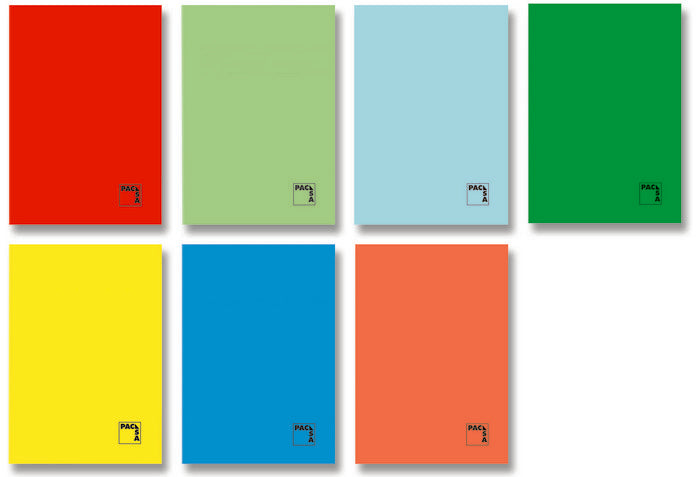 Bloc Espiral Estándar Liso 48H 90g | Pacsa | Cartón | Formato Estándar | Pack 10 Unidades