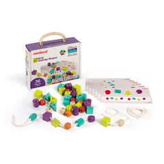 JUEGO ECO MATEMATICAS ENLAZAR FIGURAS MULTICOLOR | MINILAND | 1 UNIDAD | 8413082322571