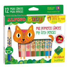 LAPIZ ALPINO BABY 12 COLORES SURTIDOS | 1 UNIDADES | (ALPINO)