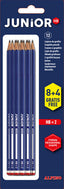 Lapices Alpino Junior Hb con Cabecilla Blister 8 + 4 Gratis