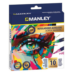 Rotulador Manley Acrilico 10 Colores Basicos | Manley Productos, S,A, | Pack 1 Unidades