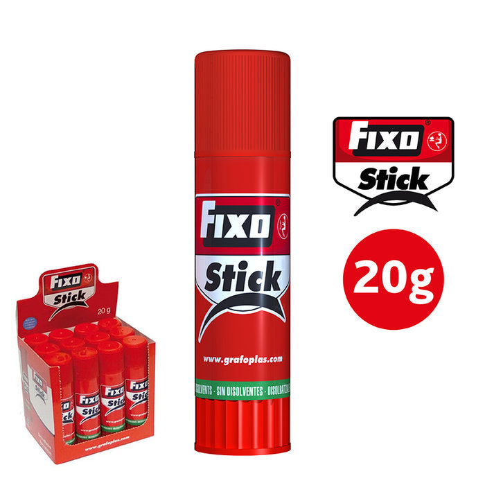 PEGAMENTO BARRA 20GRS FIXO STICK | 24 UNIDADES | (GRAFOPLAS)