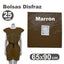 Bolsa Disfraz 65x90 25 Unid Marrón GRAFOPLAS