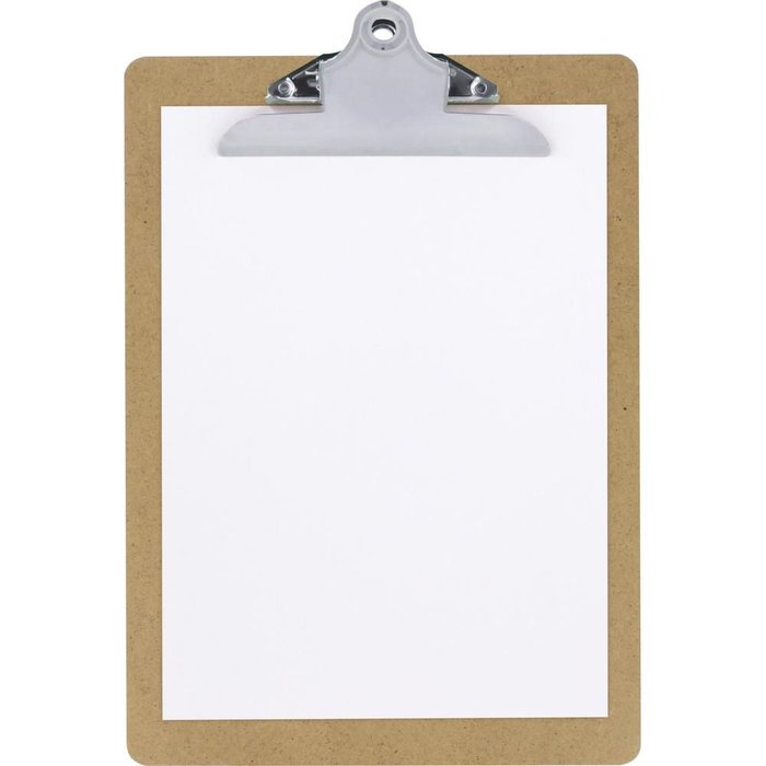 CARPETA SUJETAPAPELES MADERA CON PINZA JUMBO A4 | 12 UNIDADES | (GRAFOPLAS)