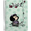 Cuaderno PP A5 80H 90G Cuadro 4MM Mafalda Kiss GRAFOPLAS DISEÑO