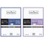 Recambio uni5 a4 100h 90g 4 taladros cuadricula 5x5 5 colores de banda tonos pastel