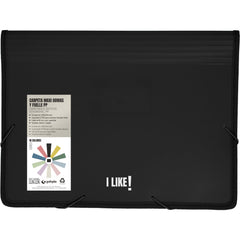 CARPETA MAXI PP GOMAS FUELLE LIKE3 NEGRO MATE | 1 UNIDADES | (GRAFOPLAS)