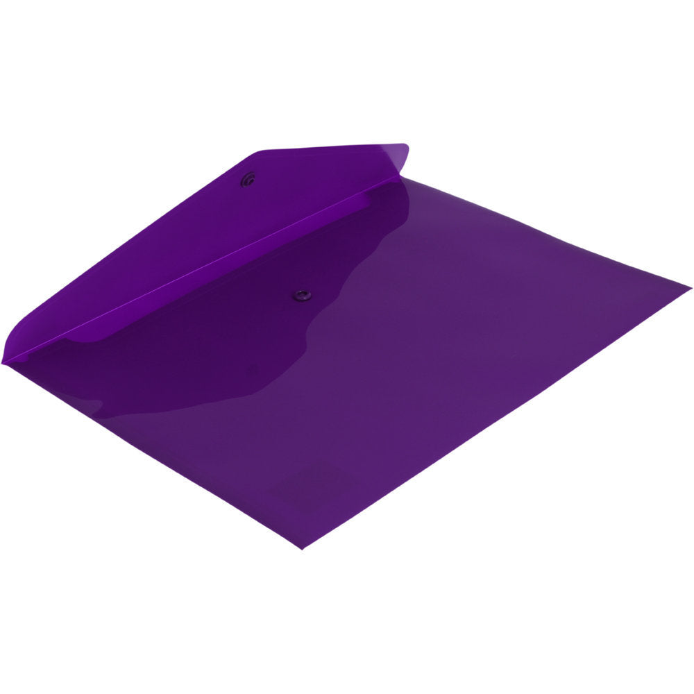 CARPETA FOLIO BROCHE ECOPLAS PP VIOLETA | 12 UNIDADES | (GRAFOPLAS)