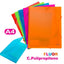 Carpeta A4 Gomas con 3 Solapas PP Fluor Surtido Kathay Marca GRAFOPLAS
