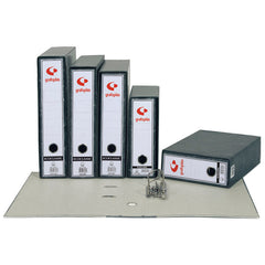 CAJA ARCHIVADOR A5 APAISADO JASPEADO NEGRO ECOCLASSIC | 24 UNIDADES | (GRAFOPLAS)