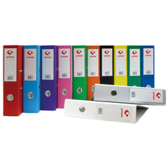 ARCHIVADOR PALANCA A4 65 MM GRAFCOLOR NEGRO CARTON 2MM | 12 UNIDADES | (GRAFOPLAS)