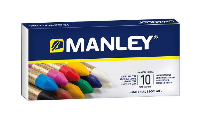 CERA MANLEY 10 COLORES REF 110 | 1 UNIDADES | (MANLEY PRODUCTOS, S,A,)