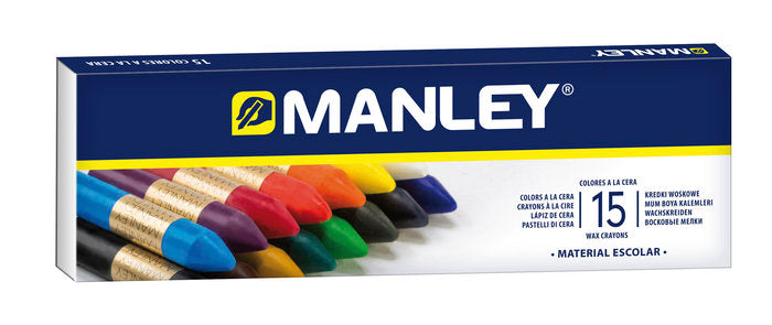 CERA MANLEY 15 COLORES REF 115 | 1 UNIDADES | (MANLEY PRODUCTOS, S,A,)