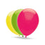 Globos fluorescentes 28 cm bolsa 100 unidades Gran Festival